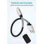 [7 inch Apple MFi Certified]3Pack Short Lightning Cable, Cabepow Close 1ft iPhone Charger Cable, Fast Charging Cord for iPhone 11/11 Pro /11 Pro Max/XS/XS Max/XR/X/8/8 Plus/7/7 Plus/6/6 Plus/5/SE