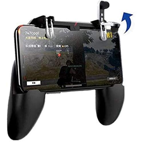 Mobile Game Controller Integrated gampad and Phone triggers Aim Trigger Fire Buttons L1R1 Shooter Sensitive Joystick Portable Controller Gamepad with Triggers