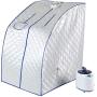 Oumij Steam Sauna Spa - Portable 2L Personal Sauna - Home Tent - One Person Sauna - with Remote Control - for Slimming Weight Loss,Full Body Relax,Detox(US Plug)