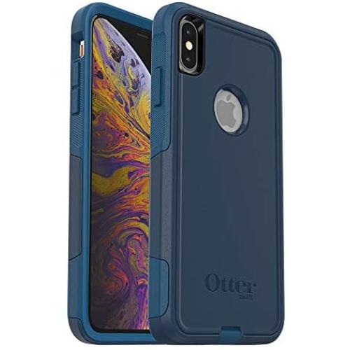 OtterBox COMMUTER SERIES Case for iPhone Xs Max - Frustration Free Packaging - BESPOKE WAY (BLAZER BLUE/STORMY SEAS BLUE)