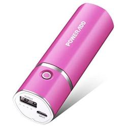 [Upgraded] POWERADD Slim 2 Most Compact 5000mAh External Battery 2.1A Ouput Portable Charger with Smart Charge for iPhones, iPad, Samsung Galaxy, HTC and More (C-Rose Red)