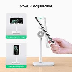 UGREEN Cell Phone Stand Desk Holder Adjustable Compatible with iPhone 11 Pro Max SE XS X XR 8 7 6 Plus 6S, Samsung Galaxy S20 Ultra S10 S9 S8 Note 10 9 8, LG G8 ThinQ, Android Phone Up to 8 Inch