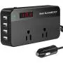 BMK 200W Car Power Inverter DC 12V to 110V AC Car Inverter 4 USB Ports Charger Adapter Car Plug Converter with Switch and Current LCD Screen BMK 200W Car Power Inverter DC 12V to 110V AC Car Inverter 4 USB Ports Charger Adapter Car Plug Converter with Switch and Current LCD Screen