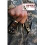The Original Key Keeper Compact Key Organizer - Made of Carbon Fiber & Stainless Steel - LED Flashlight Screwdriver Wrench Bottle Opener Keychain Carabiner Smart Phone Holder Holds 20 Keys