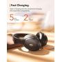 TaoTronics Hybrid Active Noise Cancelling Headphones Bluetooth Headphones Over Ear with 35H Playtime, Wireless Headphones Soft Protein Earpads Built-in Mic for Travel, Home Office Black