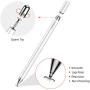 JOYROOM Stylus Pen for iPad, Capacitive Pencil for Kid Student Drawing, Writing, High Sensitivity, with Artist Glove(Palm Rejection), for Touch Screen Devices Tablet, Smartphone (White)