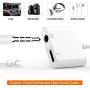 for iPhone Dongle Splitter Charger Aux Audio Adapter 3.5 mm Headphone Jack Adapter for iPhone 11/7/7 Plus/ 8/8 Plus/X/10/ XS/XS Max/XR Charge and Listen to Music Adapter