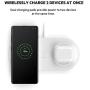 Belkin Dual Wireless Charger (Dual Wireless Charging Pad 10W for iPhone 11, 11 Pro, 11 Pro Max, Galaxy S20, S20+, S20 Ultra, Pixel 4, 4XL, AirPods and More), White