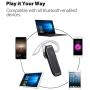 Bluetooth Headset, Marnana Wireless Bluetooth Earpiece with 18 Hours Playtime and Noise Cancelling Mic, Ultralight Earphone Hands-Free for iPhone iPad Tablet Samsung Android Cell Phone Call -Upgraded