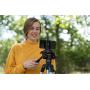 DaVoice Cell Phone Tripod Mount Adapter, Compatible with iPhone Holder, Smartphone Camera Stand Universal Clamp Attachment Clip (Black)