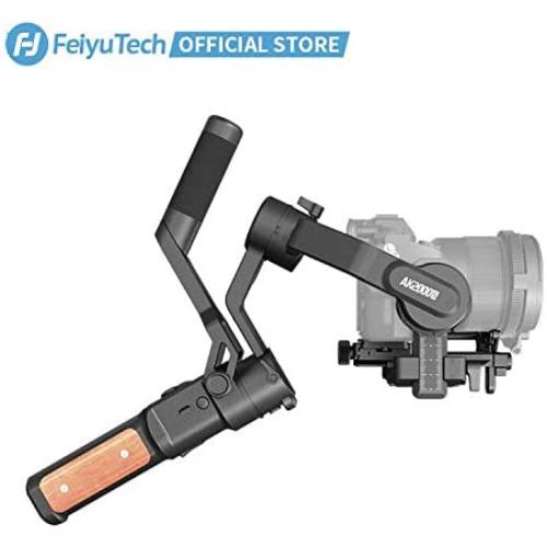 FeiyuTech AK2000S Handheld Gimbal DSLR Camera Stabilizer Fits Sony a6300 a6400 a6500 a6100 a6600 Canon EOS 80D M50 EOS 90D Panasonic GH5S Fujifilm X-T3 X-T4 X-T200 Nikon Z7 Z6 etc
