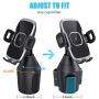 Cup Phone Holder for Car, WizGear Car Cup Holder Phone Mount Adjustable Automobile Cup Holder Smart Phone Cradle Car Mount