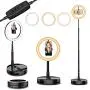 10" Selfie Ring Light with Stand and Phone Holder,Foldable Makeup Light 19.7" - 66” Stretchable Portable Selfie Desk Fill Light for Indoor Outdoor Live Stream/Makeup/YouTube/Vlogging Video 10" Selfie Ring Light with Stand and Phone Holder,Foldable Makeup Light 19.7" - 66” Stretchable Portable Selfie Desk Fill Light for Indoor Outdoor Live Stream/Makeup/YouTube/Vlogging Video