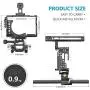 Neewer Camera Video Cage Rig Compatible with Sony A7RIII/A7III Camera, with Top Handle Grip and Cold Shoe Mount, Aviation Aluminum Design for Video Film Movie Making