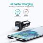 USB C PD Car Charger, 2Pack CHOETECH 36W Dual Port Fast Type C Car Adapter with 18W Power Delivery & Quick Charge 3.0 for iPhone SE/11/11 Pro/11 Pro Max/XS,Samsung S20/Note 10/S10, iPad Pro 2020