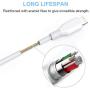 SHARLLEN iPhone Charger Cable 5Pack (3FT/6FT/10FT) Lightning Cable Long USB Fast Charging & Syncing iPhone Data Cable Wire iPhone Charging Cord Compatible iPhone11/XS/MAX/XR/X/8/7/6/iPad/iPod (White)
