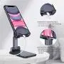 Adjustable Cell Phone Stand, Foldable Portable Desktop Table Stand Phone Holder,Angle Height Adjustable Phone Stand Holder for Desk Compatible with All Mobile Phone/iPad/Kindle/Tablet(Black) Adjustable Cell Phone Stand, Foldable Portable Desktop Table Stand Phone Holder,Angle Height Adjustable Phone Stand Holder for Desk Compatible with All Mobile Phone/iPad/Kindle/Tablet(Black)