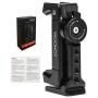 Metal Phone Tripod Mount with Cold Shoe,Woohoto 360 Rotation,Compatible with iPhone 11 Pro Tripod Mount, Osmo Pocket Holder, Sumsung Smartphone Holder Adapter, Cell Phone Clamp,Video Rig Mount