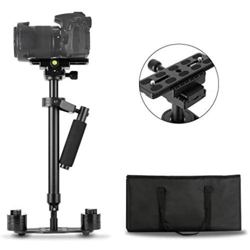 24 Inch / 60 cm Hand-Held Stabilizer with 1/4 Screw with Two-Way Quick Release Plate for Camera Video DV Digital SLR Camera