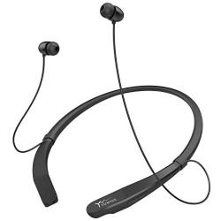 Bluetooth Headphones Neckband Lightweight Wireless Headset Call Vibrate Alert Sport Earbuds w/Mic Earphones 10 Hour Playtime for Running Compatible with iPhone Samsung Android (Black)
