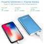 POWERADD Pilot 4GS 12000mAh Portable Charger with 8-Pin Input, Power Bank Compatible with iPhone Xs/XR/X/8/8P/7/6S/6/SE/5/4S Samsung S9/S8/S7 and More, Blue (8 Pin Cable Included)