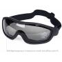 Binboll UV Protective Outdoor Glasses Motorcycle Goggles Dust-proof Protective Combat Goggles Military Sunglasses Outdoor Tactical Goggles to Prevent Particulates and Fog (grey lenses)