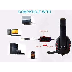 with Microphone Hi-Fi Gaming Headset Computer Portable Earphone for PS4 One PC Mobile Phone