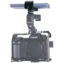 UURig R010 Clamp Mount for Power Bank for Camera, Use for Sony A6400, A7R III Vlog Camera Cage, 1/4" Screw Hole, with Cold Shoe Mount Adapter, Phone Holder Clip