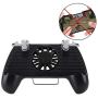 Delaman Phone Gamepad, C3 Phone Gamepad Mobile Phone Cooler Power Band 4 in 1 All in One Mechanical Button Machine Handle for Android Apple(2200)
