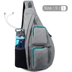 WANDF Sling Bag One Strap Backpack Travel Crossbody Backpack Water-Resistant