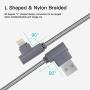 MFi Certified iPhone Charging Cable 2X3FT/2X6FT/10FT Nylon Braided iPhone Charger USB Fast Charging&Syncing Cord Cables Compatible iPhone XS/Max/XR/X/8P/8/7/7P/6/iPad 5 Pack (Gray)