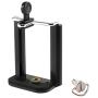 DaVoice Cell Phone Tripod Mount Adapter, Compatible with iPhone Holder, Smartphone Camera Stand Universal Clamp Attachment Clip (Black)