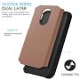CasemartUSA Phone Case for [Alcatel TCL LX (A502DL)], [DuoTEK Series][Rose Gold] Shockproof Cover [Impact Resistant] for Alcatel TCL LX (Tracfone, Simple Mobile, Straight Talk, Total Wireless)