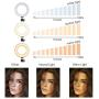 6" Ring Light with Tripod Stand for Selfie,Makeup Live Cell Phone Holder,Desktop LED Lamp for YouTube