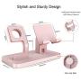 Apple Watch Stand, Cell Phone Stand, iPhone XS Max XS X XR 8 7 Plus Stand, BENTOBEN NightStand Mode iWatch Stand iPhone Dock iPad Mini Charging Station for iWatch Series 3 2 1 38mm 42mm - Rose Gold