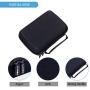 LTGEM EVA Hard Case for DJI Osmo Action Cam Digital Camera with 4 Moveable Dividers