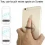 AIFUDA 6pcs Transparent Cell Phone Ring Holder, 360 Degree Rotation Finger Ring Grip Kickstand Compatible for Various Mobile Phones Smartphones, 3 Square & 3 Round Shape