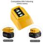 DSANKE 12V/20V Max USB Power Source for Dewalt DCB090 Converters Fit for Dewalt 20V 12V Battery