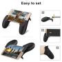 AnoKe Mobile Controller - Cellphone Game Trigger/Mobile Game Controller Compatible with PUBG Android iOS, L2R2 Sensitive Shoot Mobile Phone Joystick (2 Triggers+2 Grips)