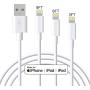 MFi Certified iPhone Charger Cable - Marchpower Lightning Cable 3Pack 3FT 6FT 9FT Extra Long iPhone Cord Fast Charging Cable for iPhone Xs Max XS XR X 8 7 6S 6 Plus SE 5S 5C 5 iPad iPod - White