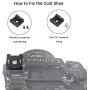 SMALLRIG Cold Shoe Mount Adapter with 1/4’’ Thread Hole for Camera and Camcorder Rigs – 1241