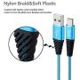 Bynccea Android Charger Cable Fast Charge,Nylon Braided Micro USB Cable 6FT 5-Pack Phone Charger Fast Charging Cord Compatible with Samsung Galaxy S6 S7 Edge J3 J7,LG,HTC,Motorola,Sony,Xbox One,PS4