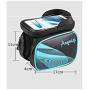 ZFF Travel Waterproof Bicycle Bag Tube Bag Mountain Bike Saddle Bag Bicycle Riding Equipment 6.2 Inch Mobile Phone Bag Accessories