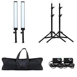 GIJUANRING LED Photography Dimmable Lighting Kit, 5600K Photo Studio Led Light Kit with Tripod Stand for Portrait Video and Shooting