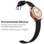 MoKo Band Compatible with Samsung Galaxy Watch 3 45mm/Galaxy Watch 46mm/Galaxy Gear S3 Classic/Frontier/Ticwatch pro/E2/S2/Huawei Watch GT 2e 46mm, 22mm Silicone Replacement Strap - Black