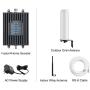 SureCall Fusion4Home Cell Phone Signal Booster for Home and Office | Verizon, AT&T, Sprint, T-Mobile 3G, 4G and LTE | Covers up to 2000 sq ft, Fusion4Home Omni/Whip (SC-PolyH-72-ORA-Kit)