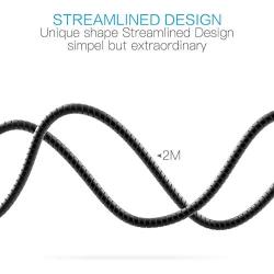 LHJRY Unique USB C Cable Metal Braided 90 Degree Right Angle [2-Pack 6.6ft] USB C to USB A Fast Charging, Type C Charger Cord for Samsung Galaxy S10 S9 S8 Note 10 9 8 LG G8 G6 and More