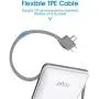 TG90 10000mah Power Bank External Battery Packs, Portable Charger with Built-in Cables for Cell Phone Battery Backup, Portable Phone Charger Compatible with iPhone, iPad, iPod, Android Phones