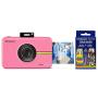 Polaroid Snap Touch Portable Instant Print Digital Camera with LCD Touchscreen (Pink) w/ 20 Twin Pack Zink 2x3 Photo Paper