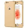 ORETECH iPhone 6S Plus Case, iPhone 6 Plus/6S Plus Case with [2 x Tempered Glass Screen Protector] 360° Shockproof Protective Hard PC+Soft TPU Silicone Cover for iPhone 6 Plus/6s Plus - 5.5 Gold